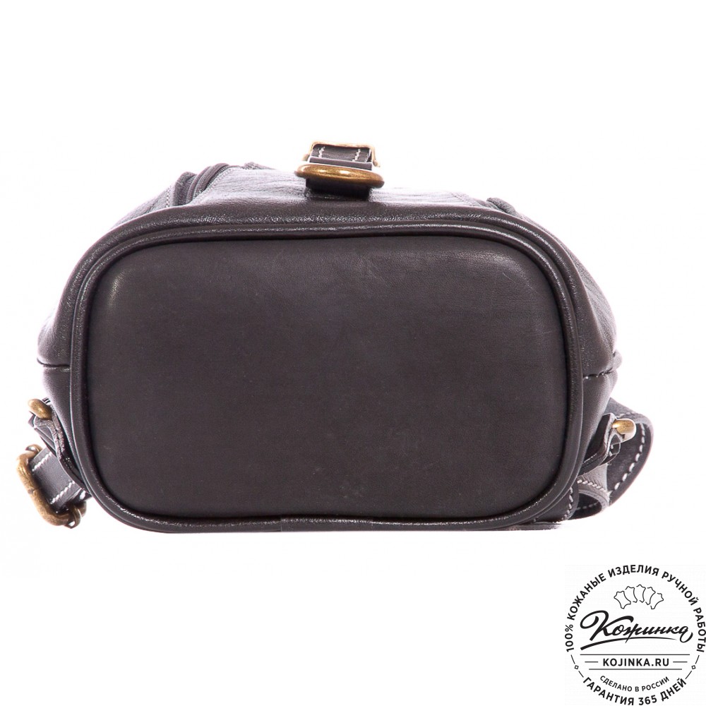 Женский кожаный рюкзак "Колибри" (черный)