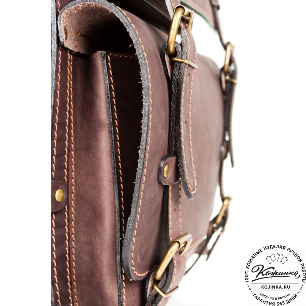 Мужской кожаный рюкзак "Легион" (коричневый)