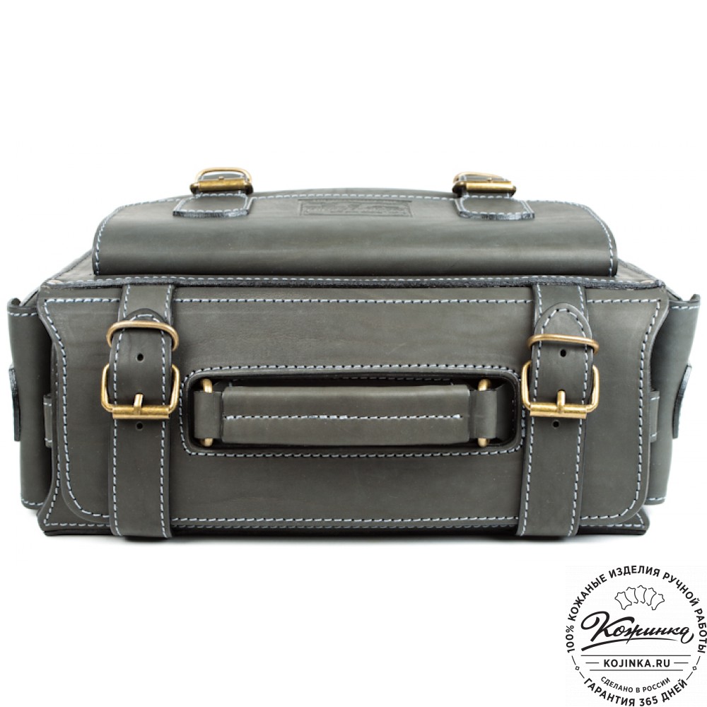 Кожаный портфель "Бойскаут" (чёрный)