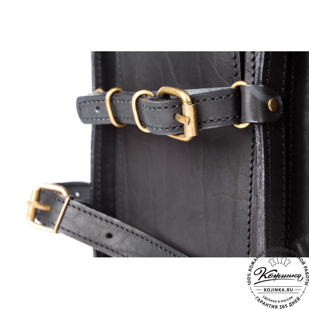 Мужской кожаный рюкзак "Легион" (чёрный)