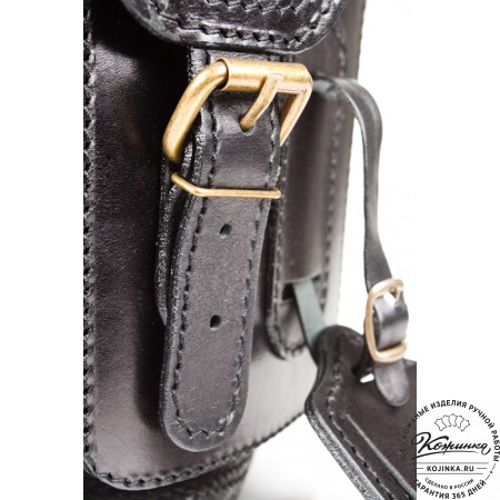 Кожаный рюкзак "Стиль 1" (чёрный)