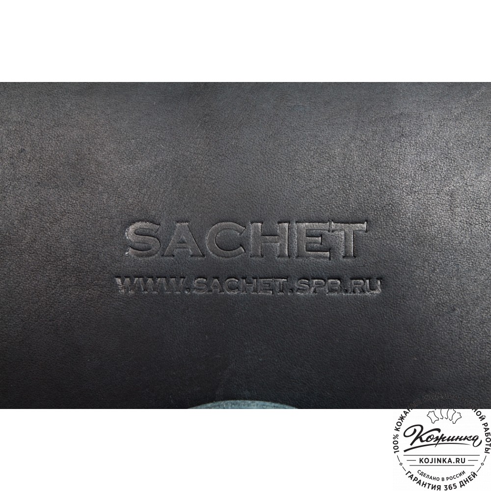 Кожаный рюкзак "Спэйс" (черный)