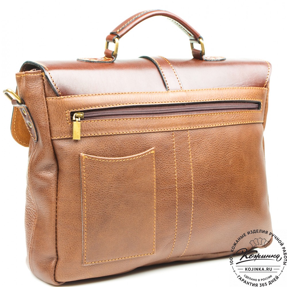 Кожаный портфель "Лайт" (коричневый)
