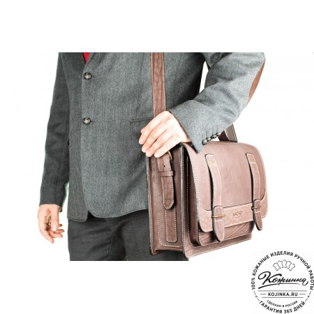 Кожаный портфель "Француз" (коричневый)