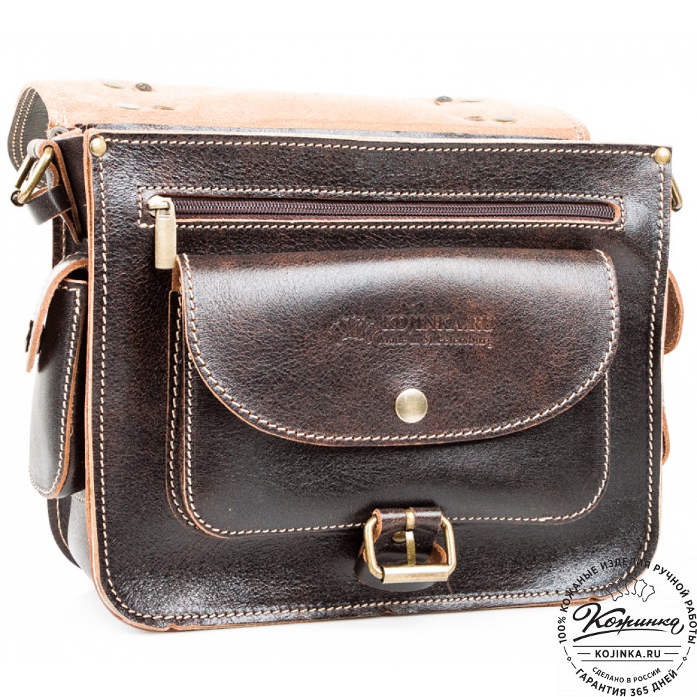 Кожаная  сумка "Виктория" (коричневый эксклюзив)