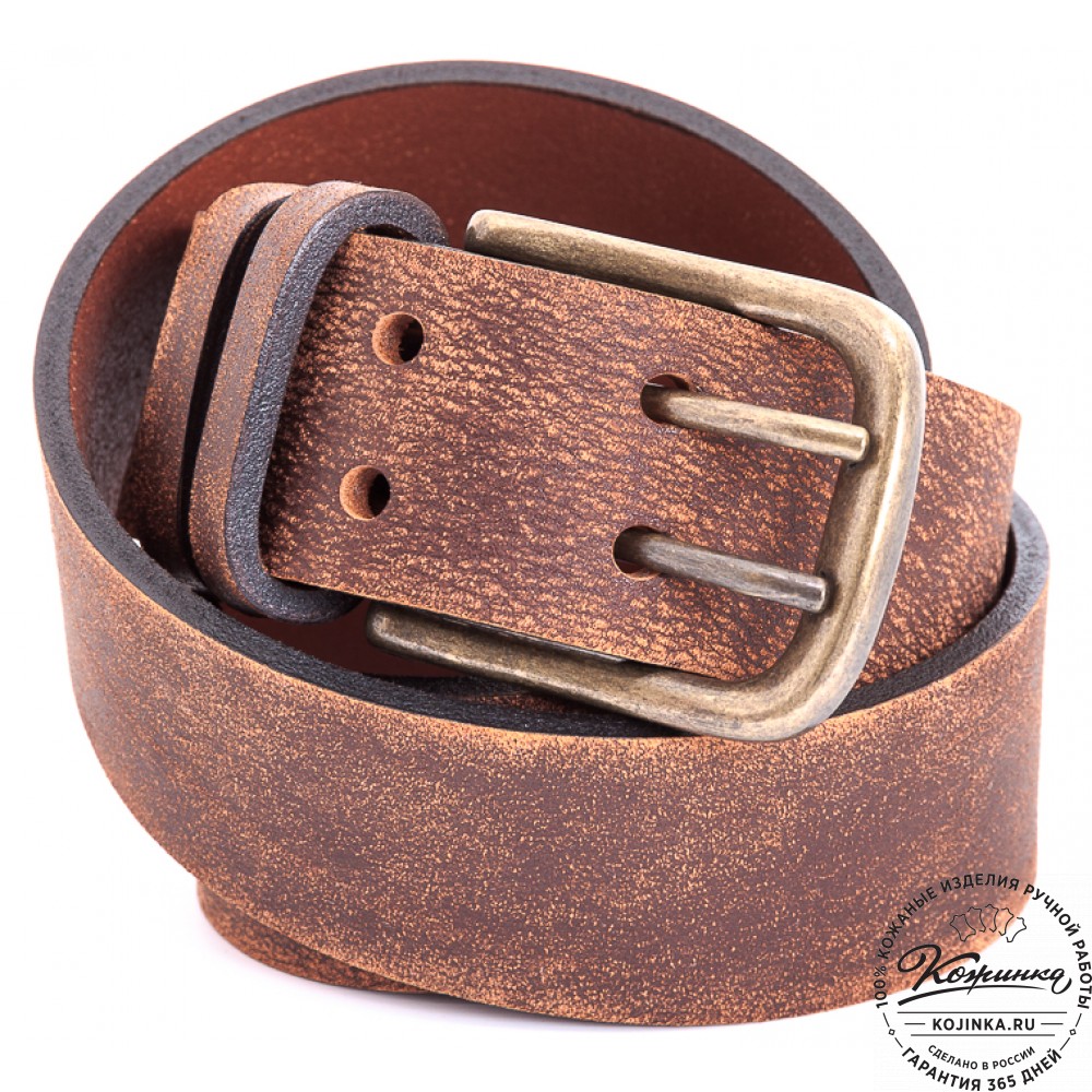 Кожаный мужской ремень "Адам" (эксклюзив)